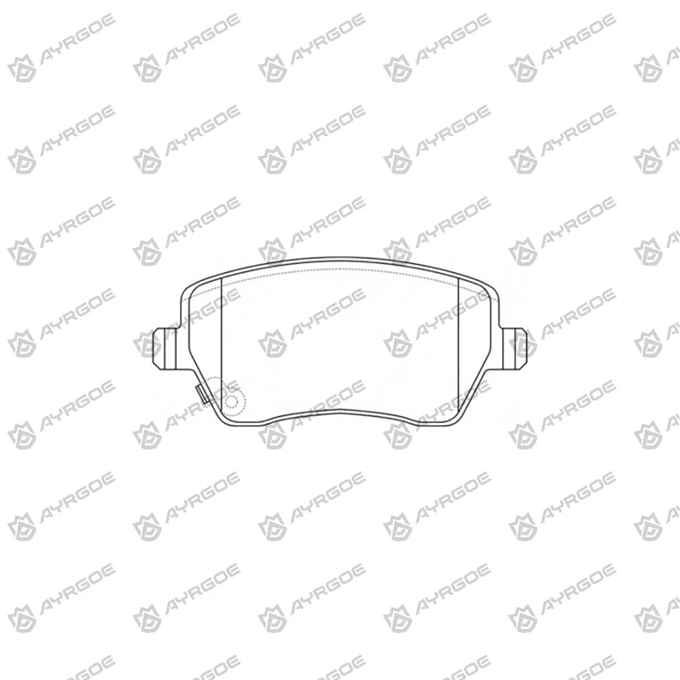D1261 Renault Clio için fren balataları Br 0 J, BR11, Cr 0 J, Cr11