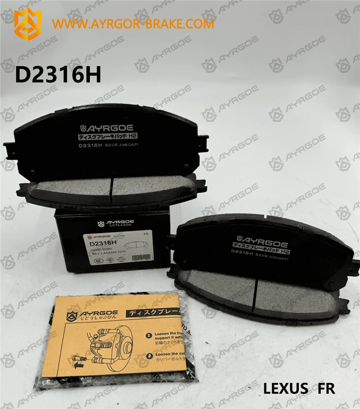 Lexus RX AL10 ve Toyota Sienna XL30 ve Highlander XU50 için D2316H Fren Yoldaşları