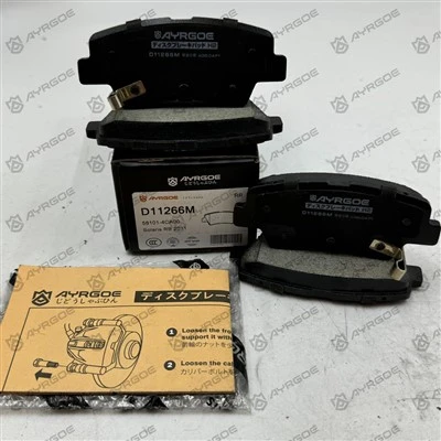 D11266m Hyundai Accent RB ve Kia Rio UB ve Hyundai Tucson JM için fren balataları